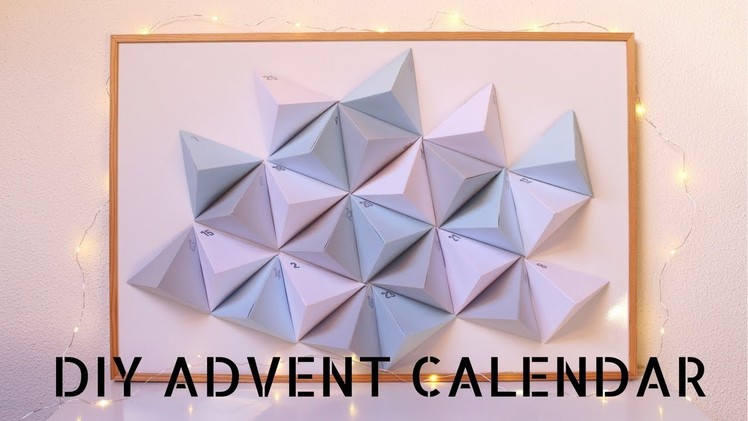 DIY - Geometric Advent Calendar || Christmas