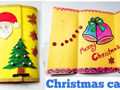 DIY: How to make easy and simple Christmas greeting card | kids Christmas Craft