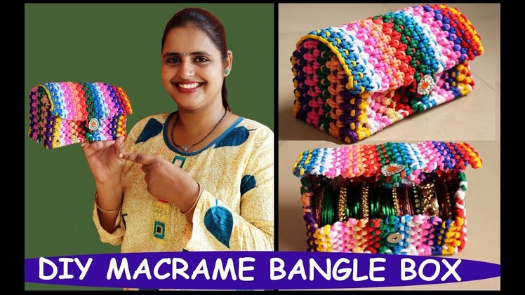 DIY Macrame Bangle Box