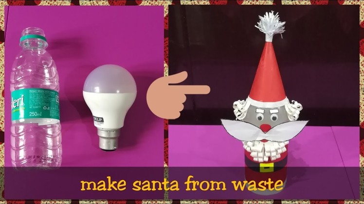 DIY || Make Santa Claus Doll at Home using Recycled Materials || by World of Artifact