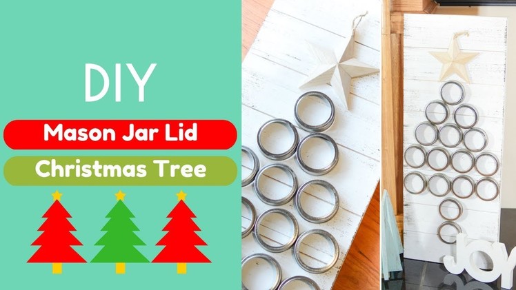 DIY Mason Jar Lid Christmas Tree | Brought to You by Mom