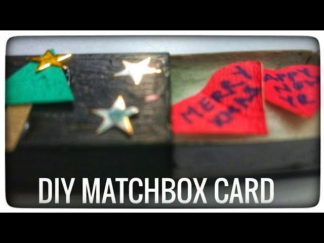 DIY Matchbox Christmas Card!! Last Min Greeting Cards!!