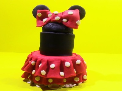 DIY Minnie Mouse Dress PlayDoh - How to Make Minnie Mouse Costume with PlayDoh for Kids