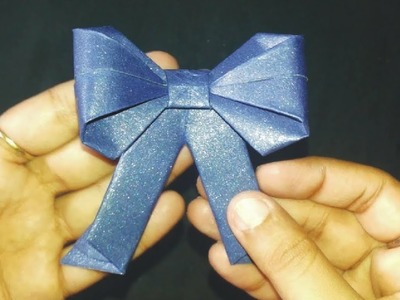 DIY | Origami Bow | with old Wedding Invitation Cards | (best out of waste)