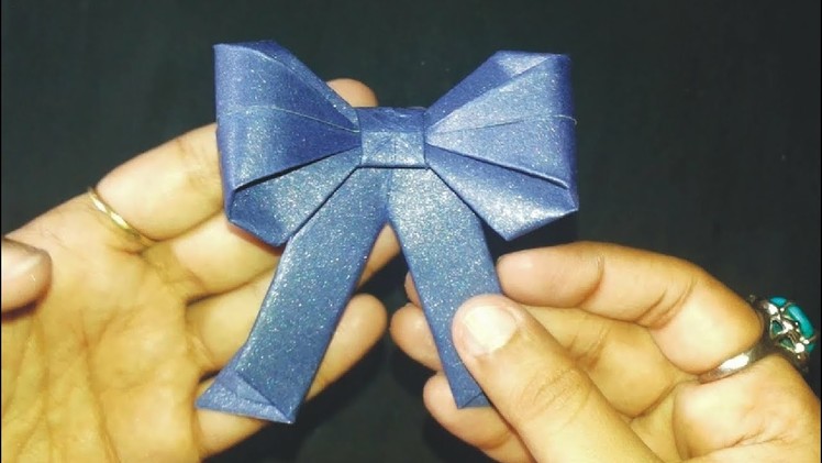 DIY | Origami Bow | with old Wedding Invitation Cards | (best out of waste)