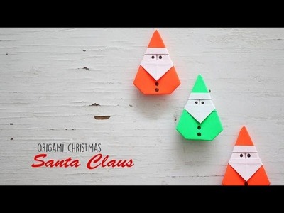DIY Origami Santa Claus