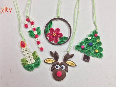 DIY Paper Quilling Christmas Decorations | DIY Christmas Quilling | Christmas Ornaments