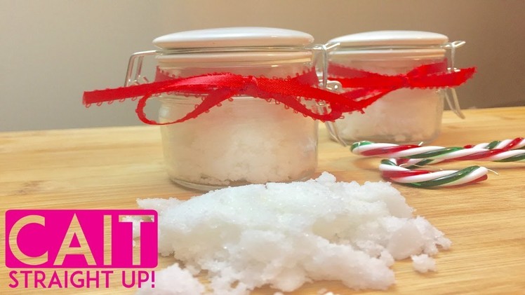 DIY Peppermint Sugar Scrub | Homemade Gift Idea | Cait Straight Up