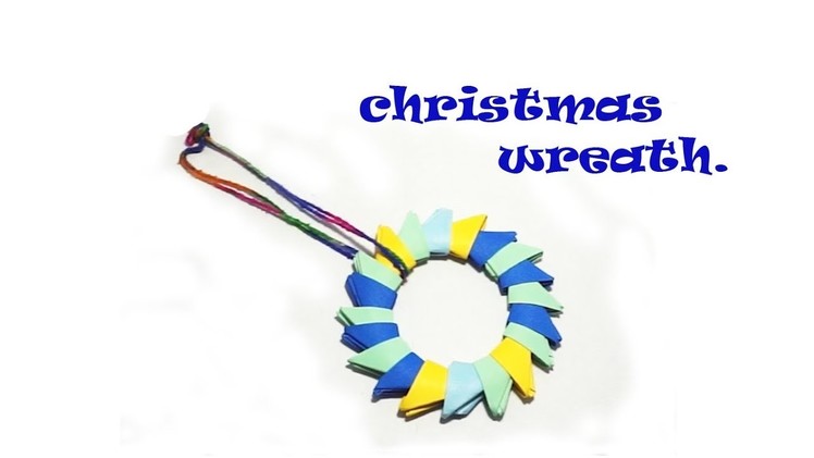#DIY simple and easiest way to fold an origami Easter. Christmas wreath(wheel)-2.