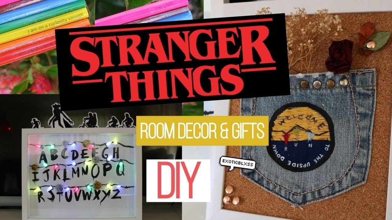 DIY Stranger  Things  fandom room  decor  gifts MUST TRY 
