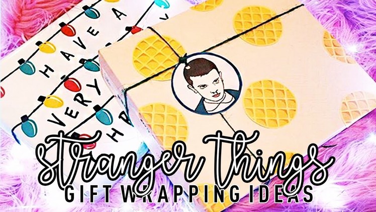 DIY STRANGER THINGS GIFT WRAP IDEAS. DIY UNIQUE GIFT WRAPPING IDEAS!