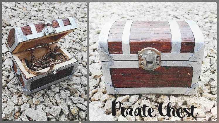 DIY * Treasure Pirate Chest * Decorate a Miniature Chest * Tutorial