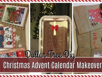 DOLLAR TREE DIY | Christmas Advent Calendar Makeover & Display | PT 1