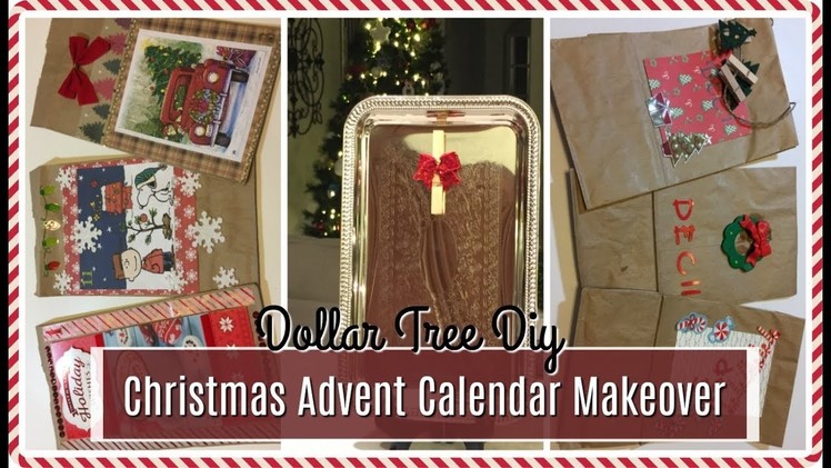 DOLLAR TREE DIY | Christmas Advent Calendar Makeover & Display | PT 1