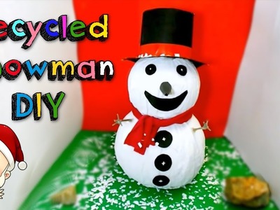 Easy Christmas Crafts Children can make - Recycled Snowman DIY  - Mr  DIY
