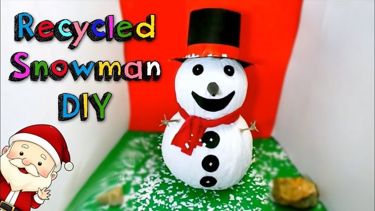 Easy Christmas Crafts Children can make - Recycled Snowman DIY  - Mr  DIY