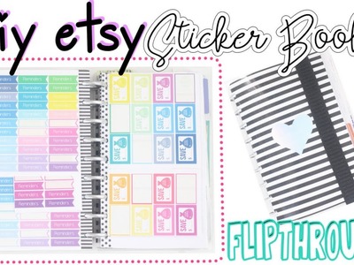 Etsy Sticker Book DIY + FLIPTHROUGH | Sticker Storage | At Home With Quita