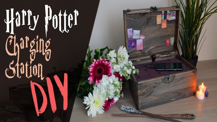 Harry Potter Charging Station Chest. DIY. Christmas Gift Idea