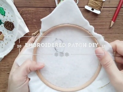 How to make a hand embroidered patch| DIY christmas patches