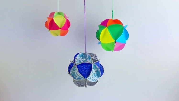 How to Make a Paper Ornament EASY