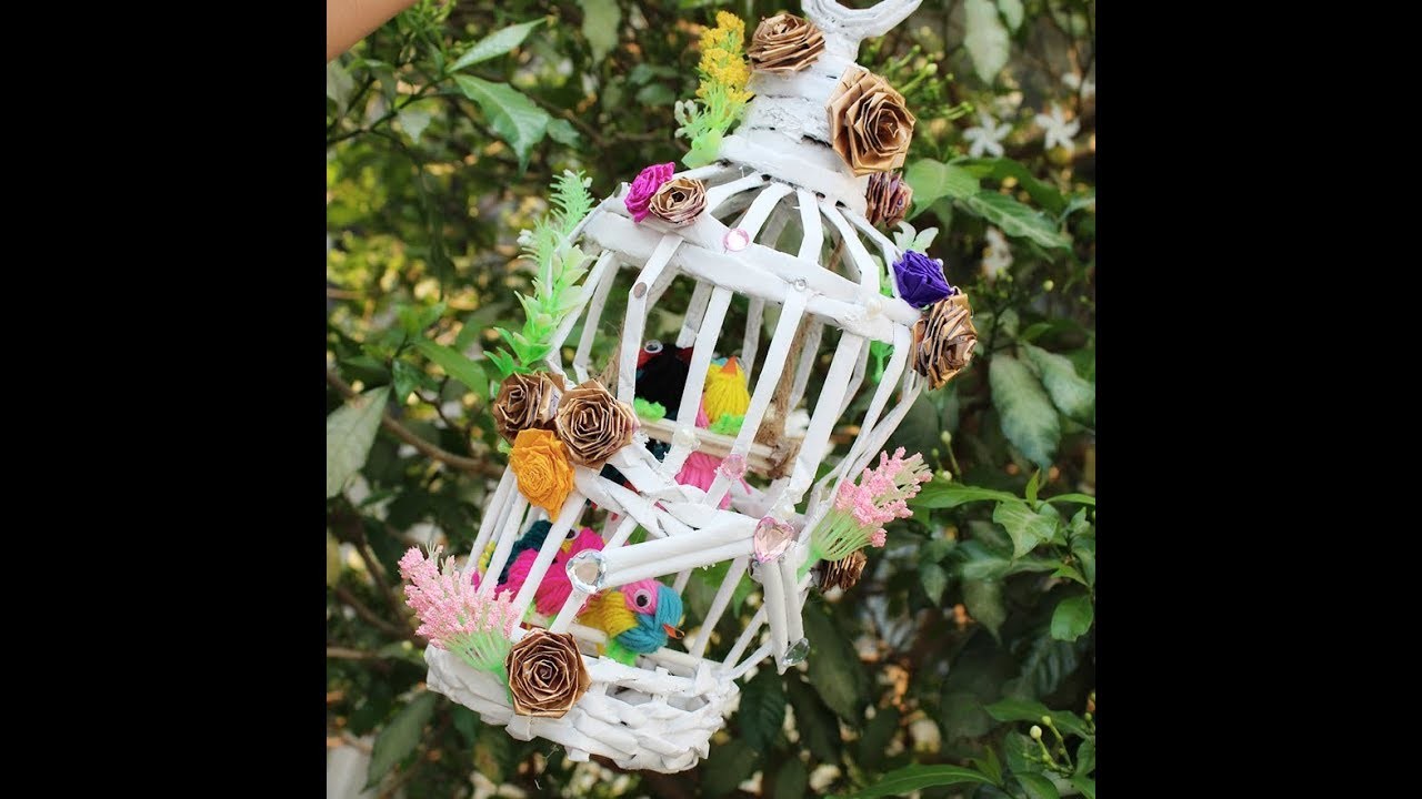 How to make Newspaper Bird Cage DIY Newspaper Bird Cage Simple&Easy