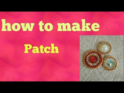 How to make patch. stone patches.DIY patch. patch work blouse designs