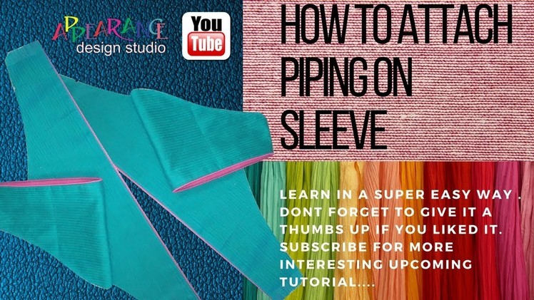 How To Make Piping [Easy DIY] sleeve piping