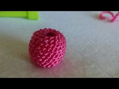Kalar-5|| DIY silk thread Crochet beads. fancy beads.silk thread jewelry