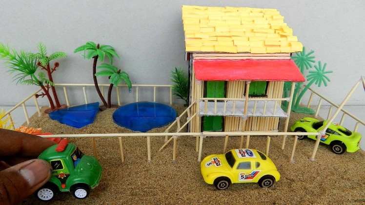 Miniature Beach House with Swimming Pool | Easy Fairy Garden Ideas