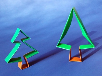 Origami Christmas Tree Ornament - Paper DIY Christmas Decoration