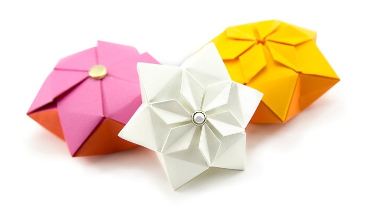 Origami Hexagon Puffy Star Tutorial ♥︎ Paper Kawaii