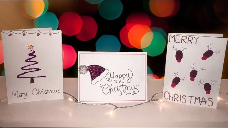 Pinterest Inspired DIY Christmas Cards ♡