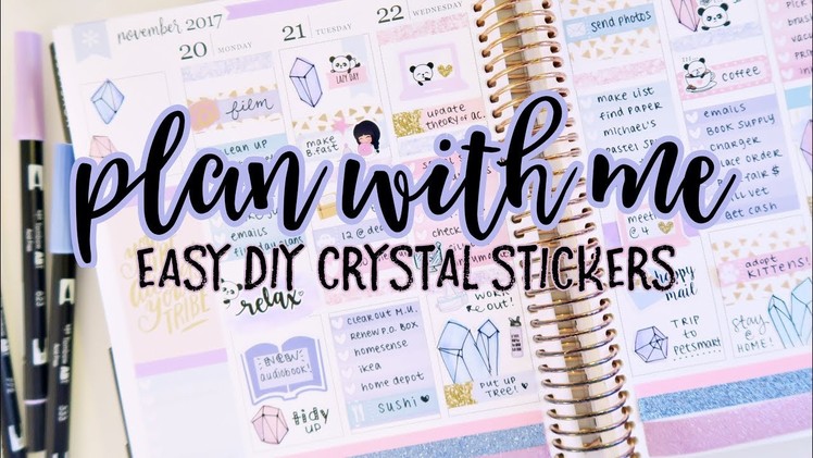 Plan With Me: Easy DIY Crystal Stickers
