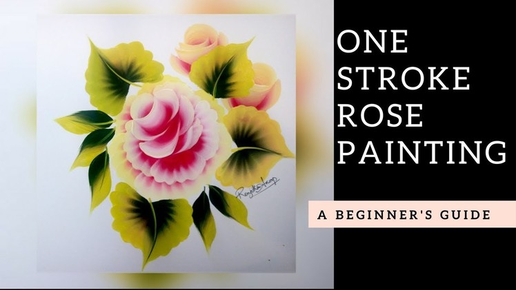 Quick and Easy Rose painting | Folk art Acrylic paint | DIY
