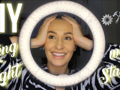 Ring Light With Stand DIY, INEXPENSIVE & EASY!
