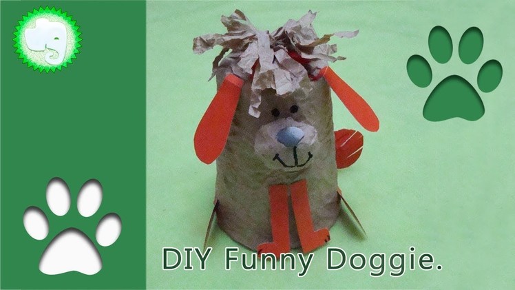Simple Crafts for Children and their Parents. DIY Funny Doggie.