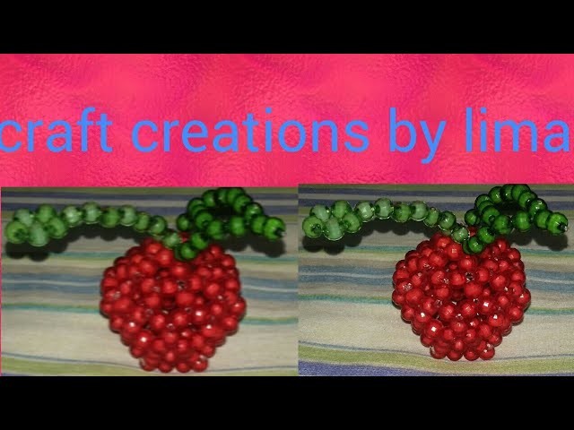 পুতির আপেল||পুতির ফল||How to make beaded fruits||beaded apple||beads fruits