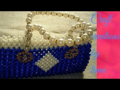 পুতির ব্যাগ(১ম অংশ)||How to make beaded bag||beaded purse||putir bag||beads bag