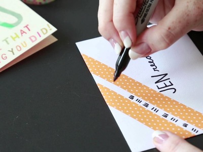 Washi tape ideas: Decorate an envelope