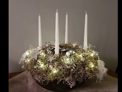Wieniec adwentowy. DIY. Adventskranz. Advent wreath