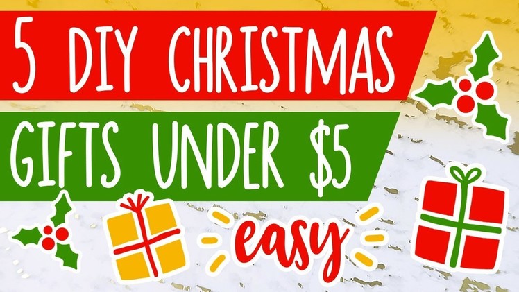 5 DIY Gifts UNDER $5. Christmas on a Budget