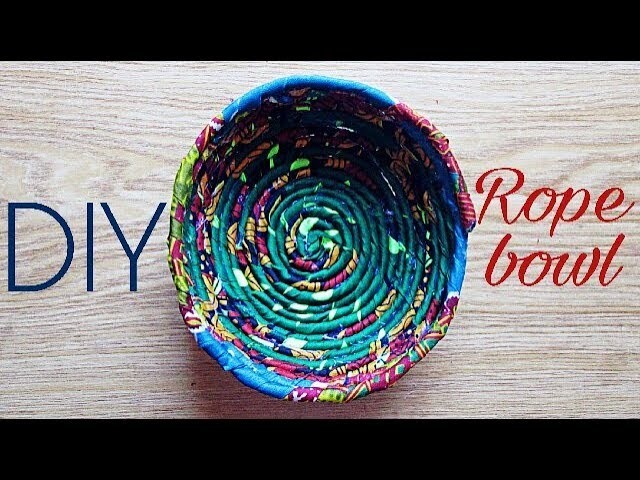 Beautarie Home - DIY African Print Rope bowl for Room decor Ep. 2