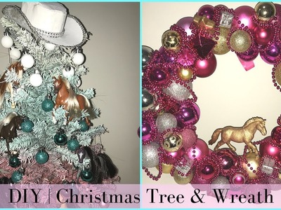 CHRISTMAS DIY & DECOR CHALLENGE | Horse Lovers Christmas Tree & Wreath