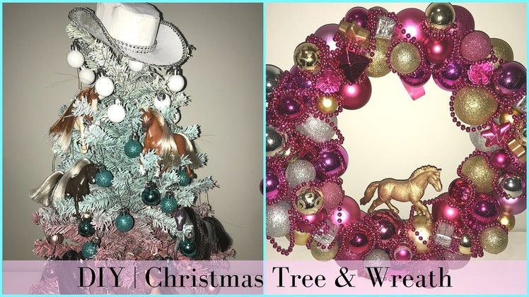 CHRISTMAS DIY & DECOR CHALLENGE | Horse Lovers Christmas Tree & Wreath