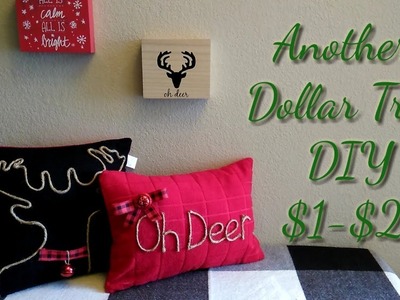 Christmas Pillows DIY $1-$2