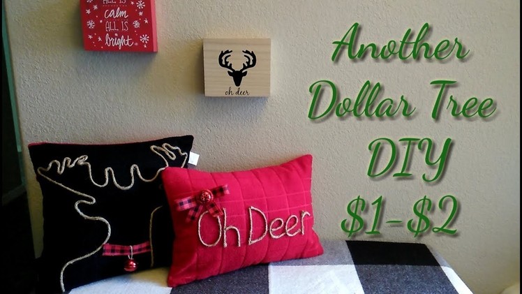 Christmas Pillows DIY $1-$2