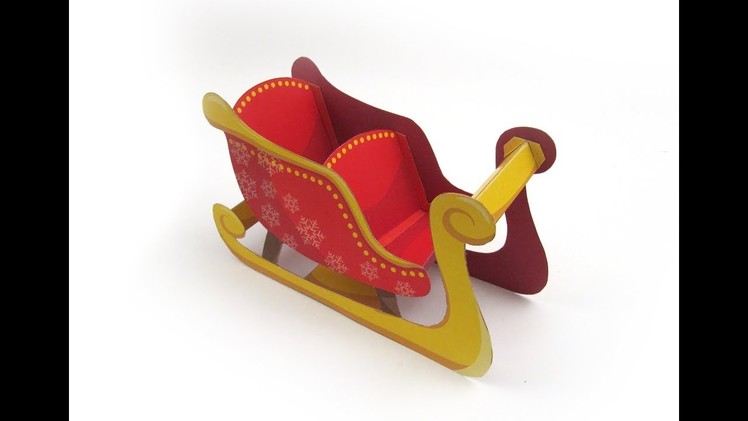 Christmas Sled - Easy DIY - How to make an easy sleigh