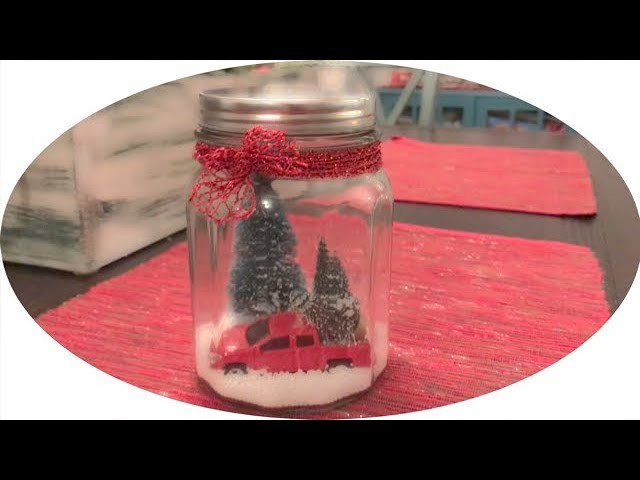 Christmas Snow Jar DIY ft. Little Red Truck