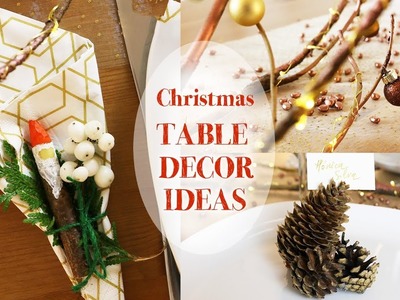 Christmas TABLE DECORATION ideas | DIY