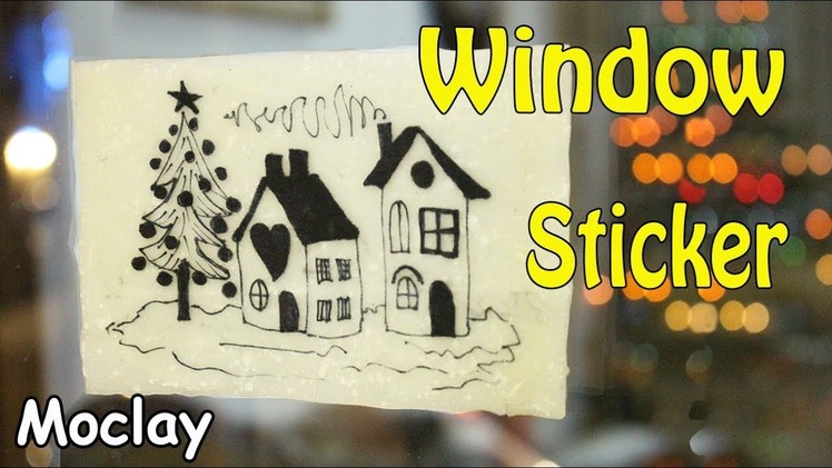 Christmas Window Sticker - Polymer clay tutorial